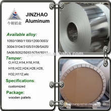 2016 bobina de aluminio caliente de la hoja de aluminio de la media de la venta con precio barato
